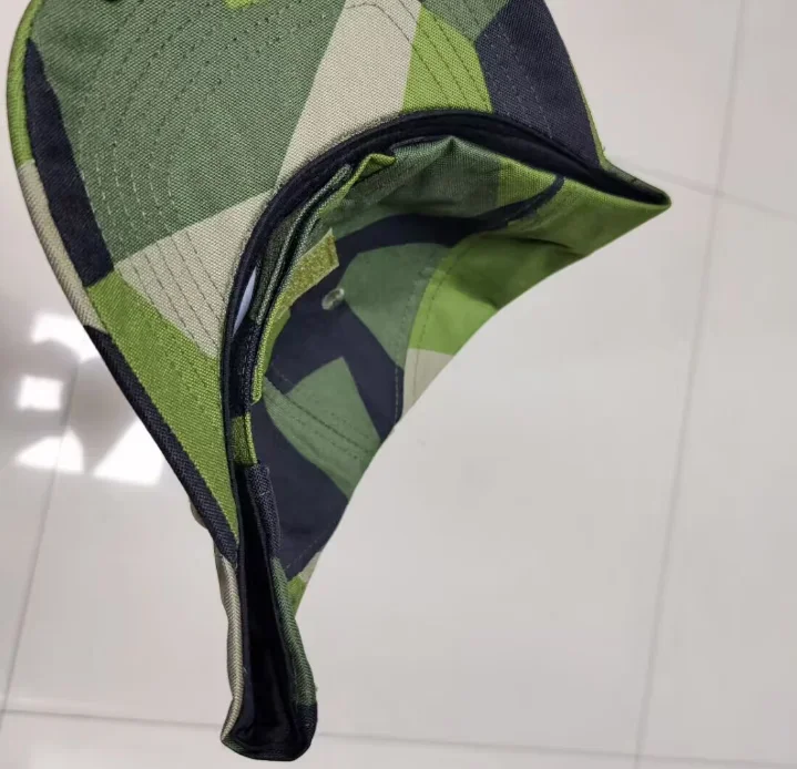 Swedish Jungle Camouflage Baseball Hat Green Geometry Man Cap