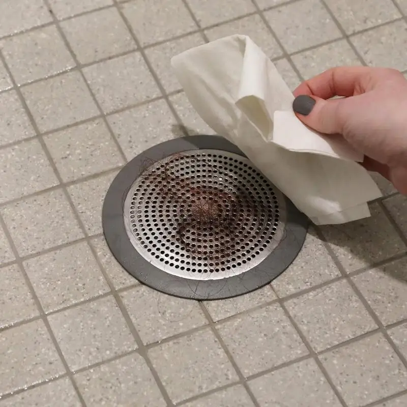 Shower Drain Hair Catcher | 3Pcs Bathroom Drain Cover | Stainless Steel Bathtub Drain Strainer Cover Shower Hair Drain Catcher