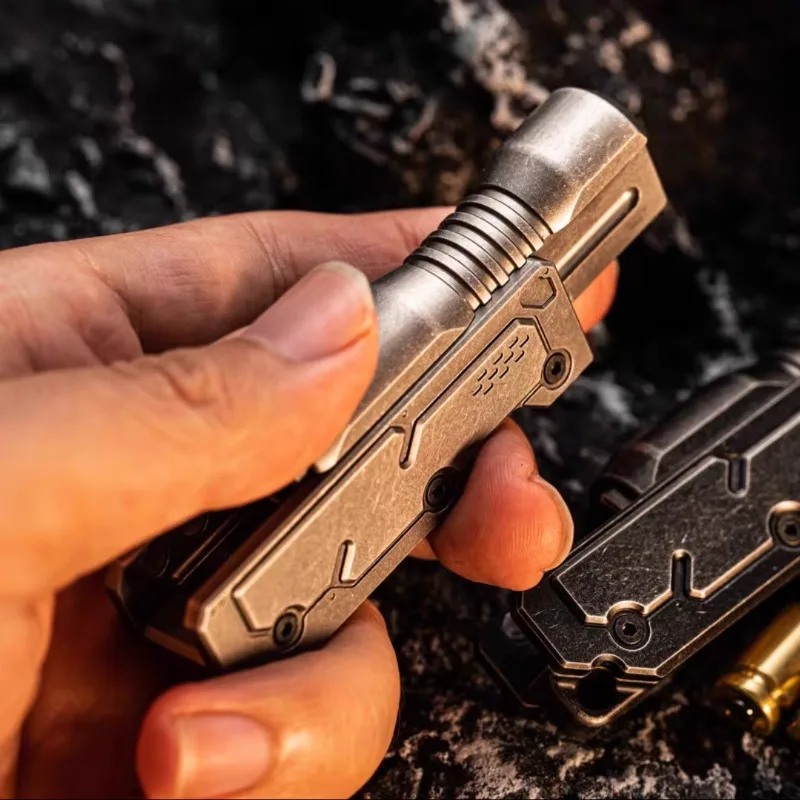 Maschine Soul Proxy Pull Bolt EDC Impact Mechanische Metall Fingertip Push Card Dekompression Desktop Spielzeug