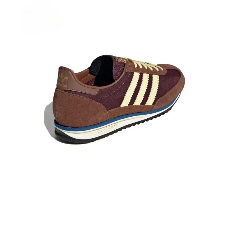 Adidas-zapatillas de correr originales SL 72 RS para hombre y mujer, zapatos informales de ante marrón arroz, zapatillas antideslizantes a la moda