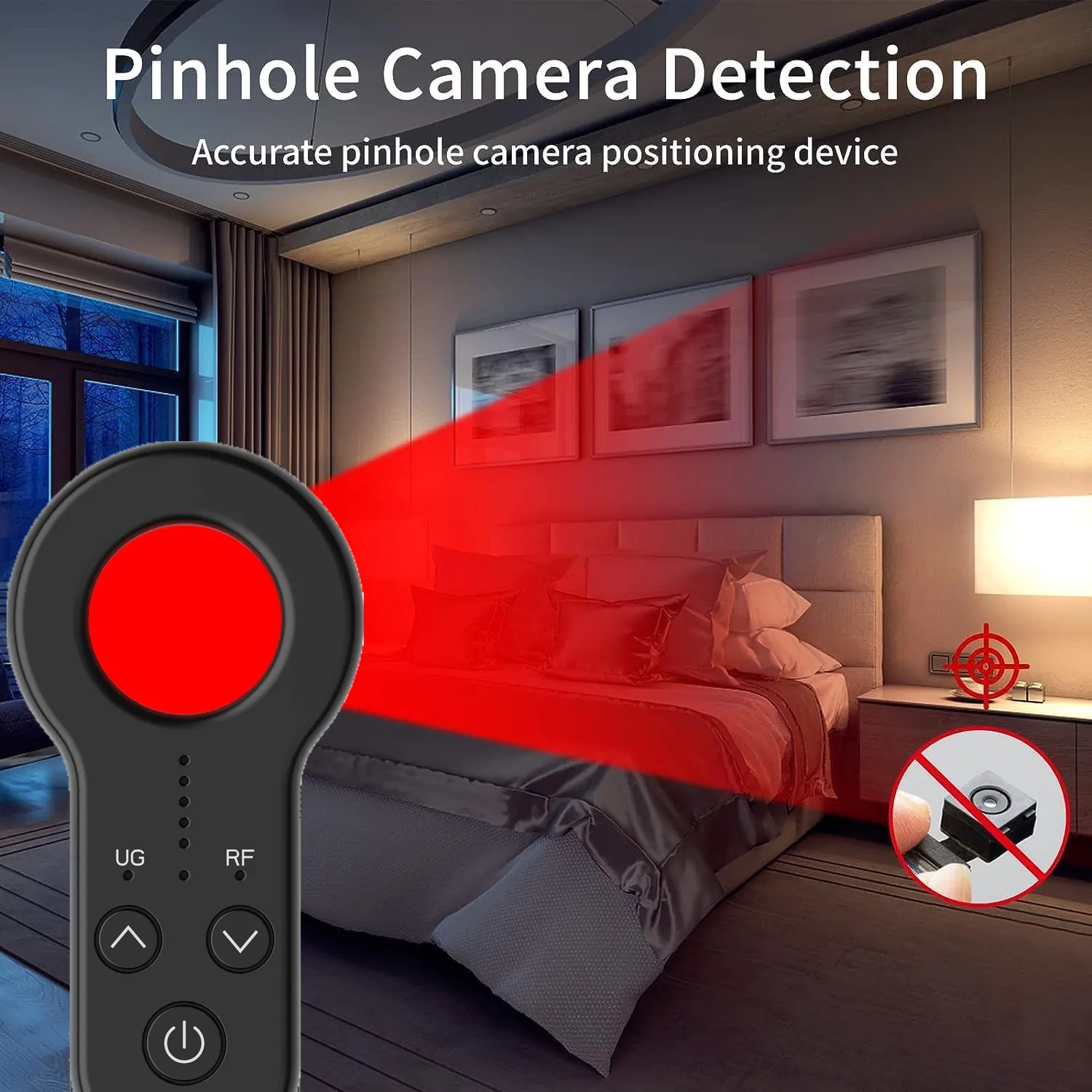 Portable Wireless Camera Detector Hotel Infrared Detector Anti-voyeurism Anti-sighting And Anti-study Monitoring Detector