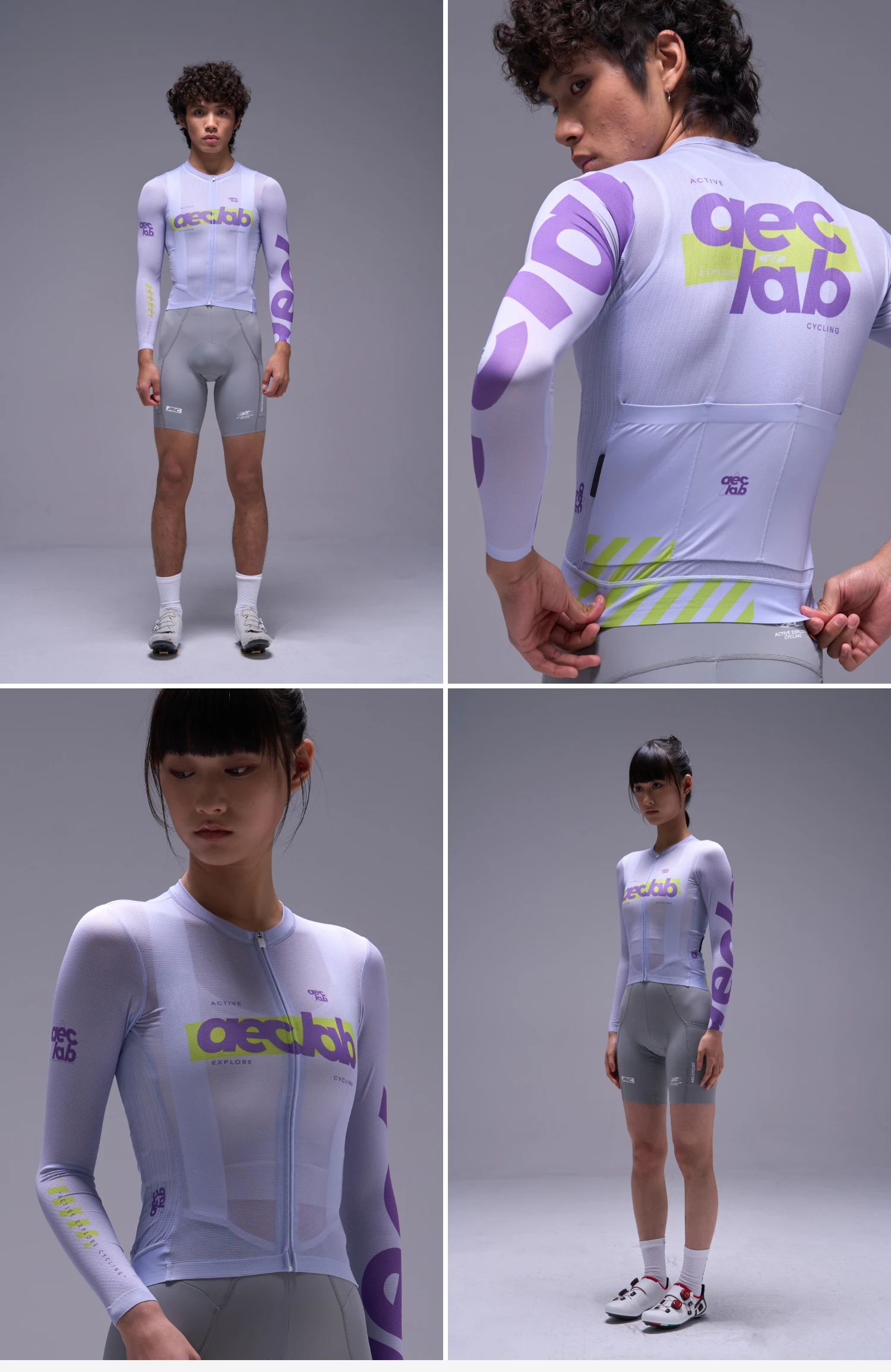 AEC 2026 Neues Damen-Radtrikot Frühling Herren Langarm-Radoberteil YKK-Reißverschluss Atmungsaktive Radkleidung ShanJi-Serie – Detail 13