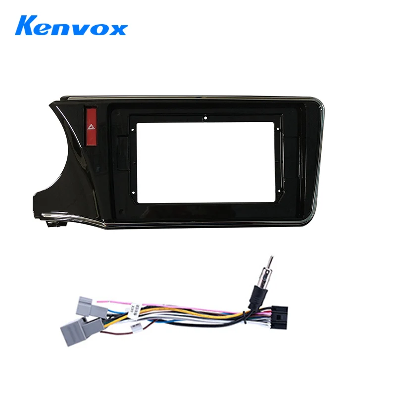 

9‘’ Android Car Radio Dash Panel Frame For Honda City LHD 2014 - 2019 Auto DVD Stereo Mounting Bezel Faceplate Fascia Trim Kit