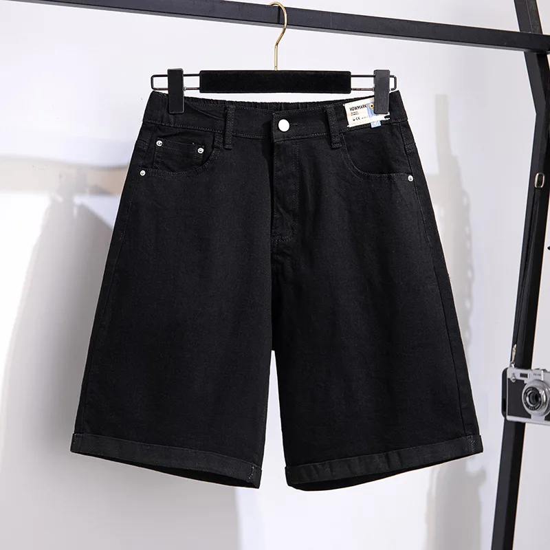 Imagem -03 - Verão 2023 7xl100 150kg Tamanho Grande Roupas Femininas Oversized Shorts de Cintura Alta Casual Solto na Altura do Joelho Denim Shorts Jeans