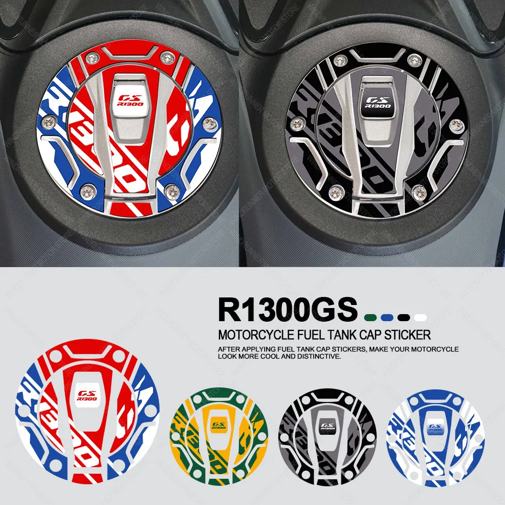 

For R1300GS R 1300 GS 2024 Motorcycle Accessories Waterproof Sticker Fuel Cap Sticker 3D Resin Sticker Gasoline Cap Protection