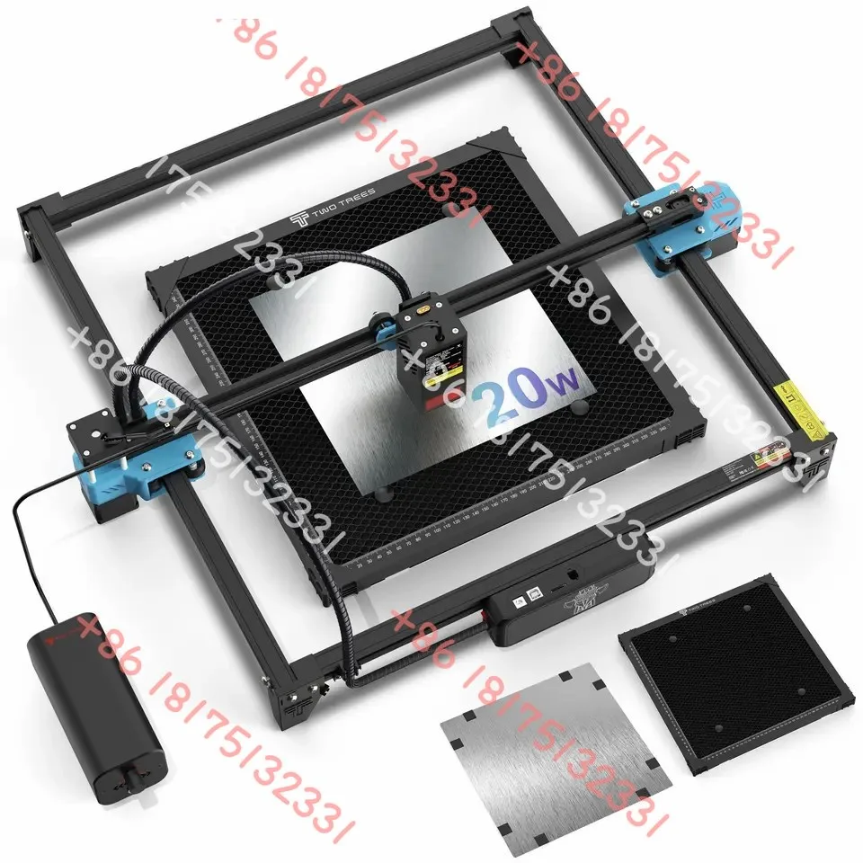 

For TWOTREES TTS-20 PRO 20W High-Speed Portable CNC Laser Engraver 418*418mm Desktop Diode Laser Cutter for High-Accuracy Paper