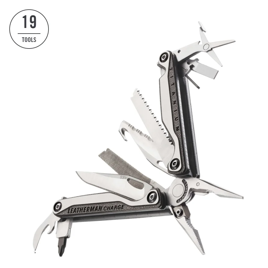 Imagem -02 - Leatherman Charge Plus Tti Titanium Multitool com Tesoura Cortadores de Arame Substituíveis Premium Aço Inoxidável