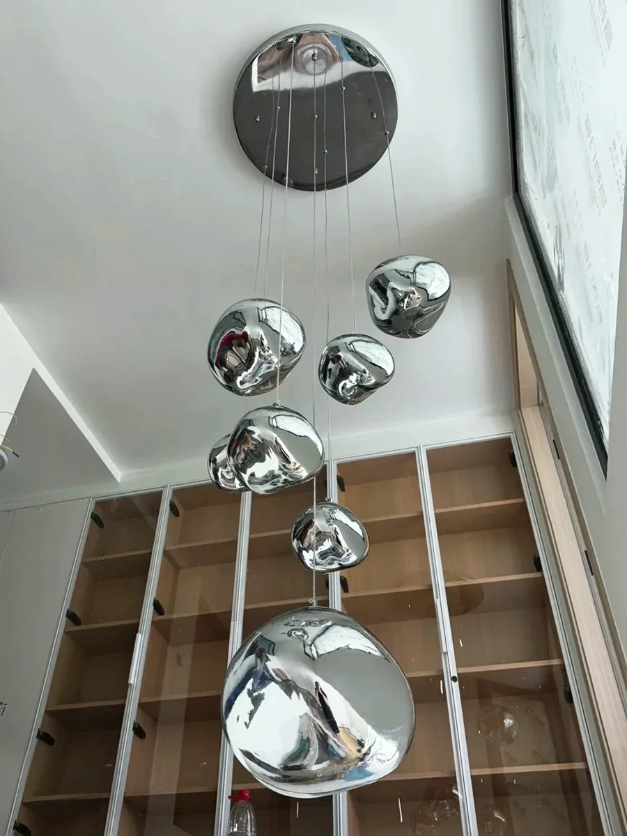 

Modern Glass Lava LED Pendant Lights Lighting Diningroom Loft Lamps Light Home Living Room Indoor Decor Hanging Lamps