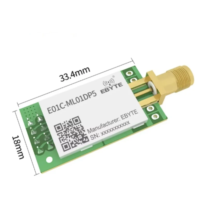 2.4GHz Si24R1 PA LNA rf SPI Module 100mW 20dBm E01C-ML01DP5 2.5km Long Range Wireless Transmitter and Receiver nRF24L01+