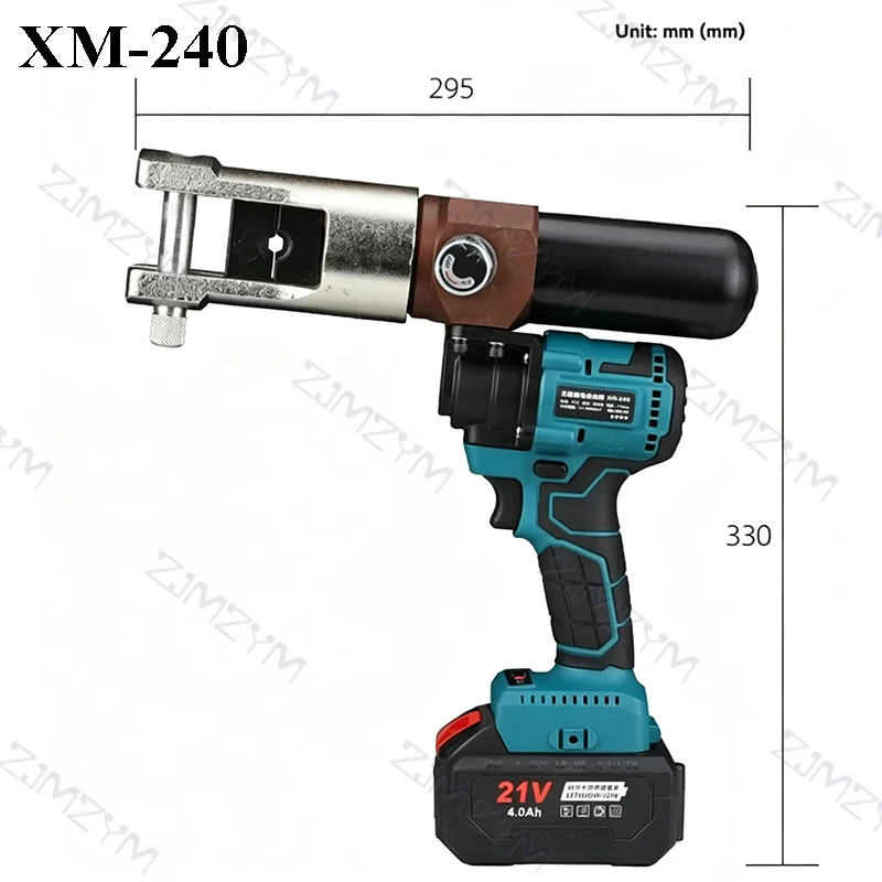 XM-70/240 Portable Lithium Hydraulic Pliers Electric Wire Crimping Pliers Charging Hydraulic Terminal Crimping Pliers