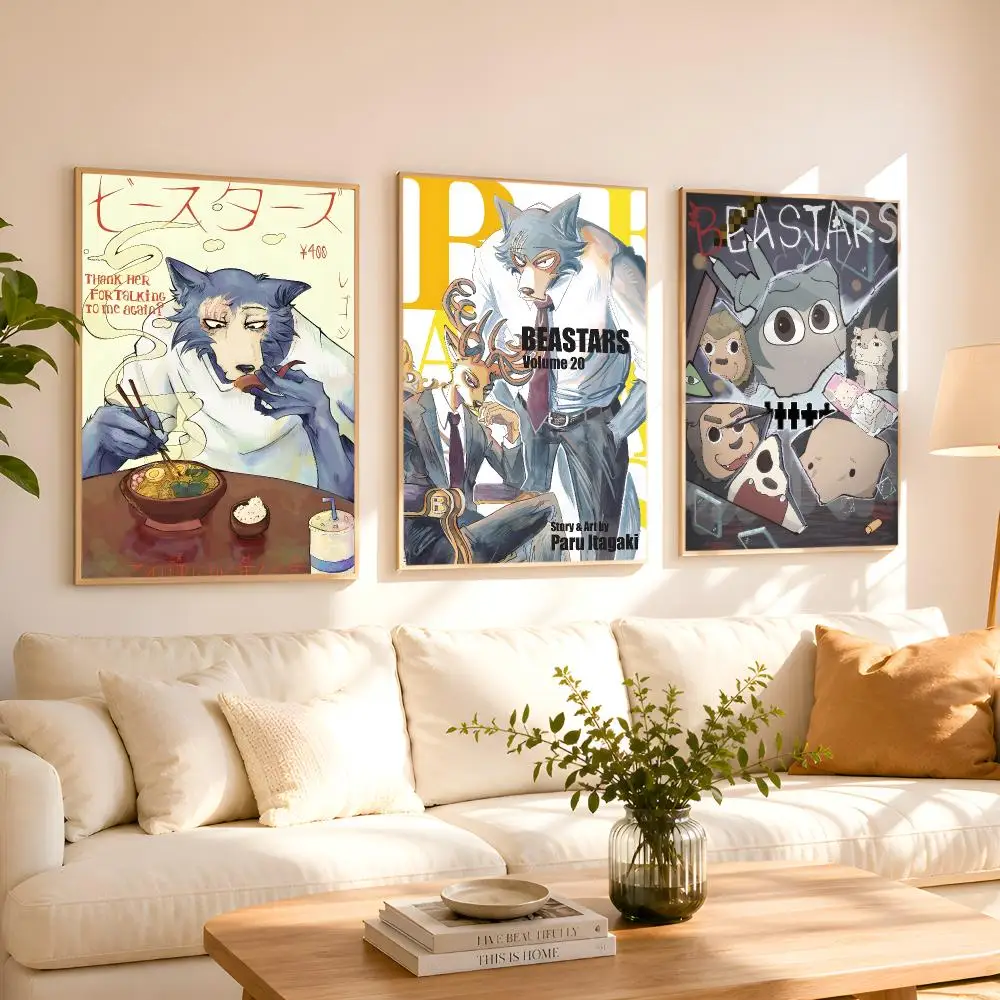 Anime B-Beastars Poster 1PC HD Matte Peel And Stick Wall Decor For Bedroom Living Room Dorm Office