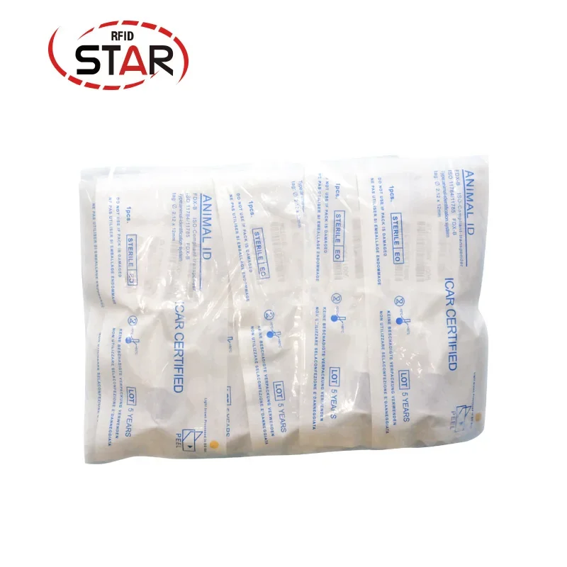 ペット用マイクロチップシリンジ,動物用注射器,獣医用,牛ID追跡用,2x12mm, 60個,FDX-B