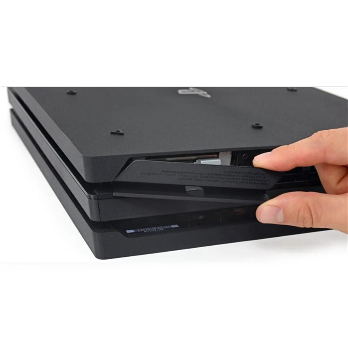 A56XQ Hard Disk Cover for PS4 Pro HDD Hard Drive Bay Slot Cover Plastic Door Flap for Playstation 4 Console Case Pro, Black