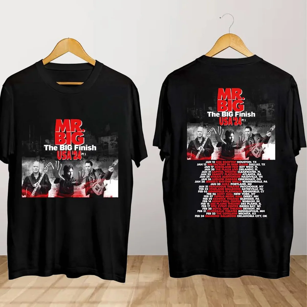 Mr. Big The Big Finish Tour 2024 T-Shirt Cotton For Men Women CS377