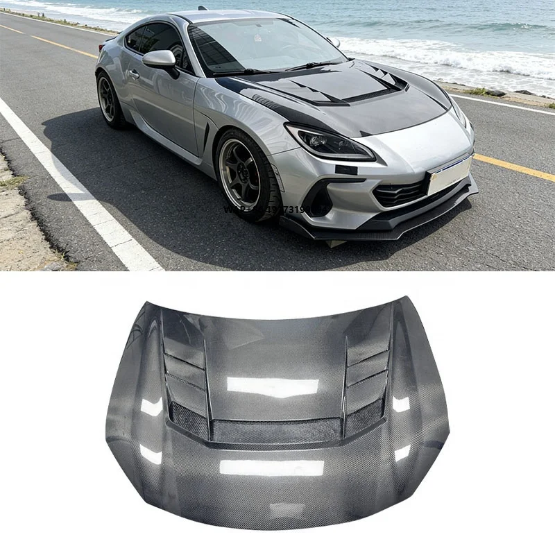 

Капот V2 Style из настоящего карбона для GR86 BRZ GR86 2020-2023, крышка двигателя, обвес, автозапчасти
