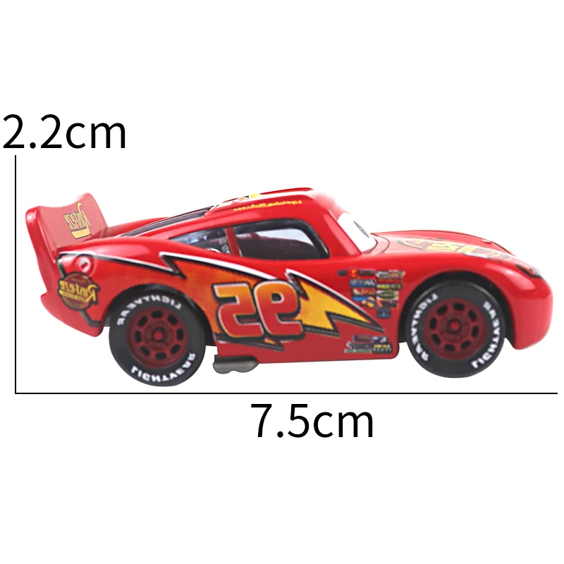 Pixar Car 2 Lightning McQueen Model Toy Car 1:55 Diecast Metal
