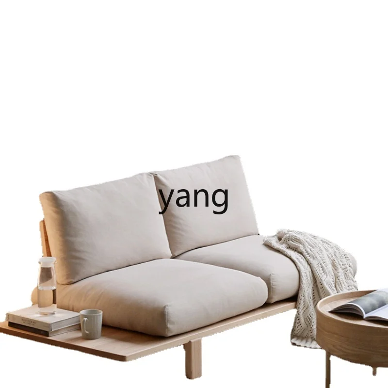 

Yjq Log Silent Sofa Removable and Washable Cotton Linen Small Apartment Living Room Tatami Deck