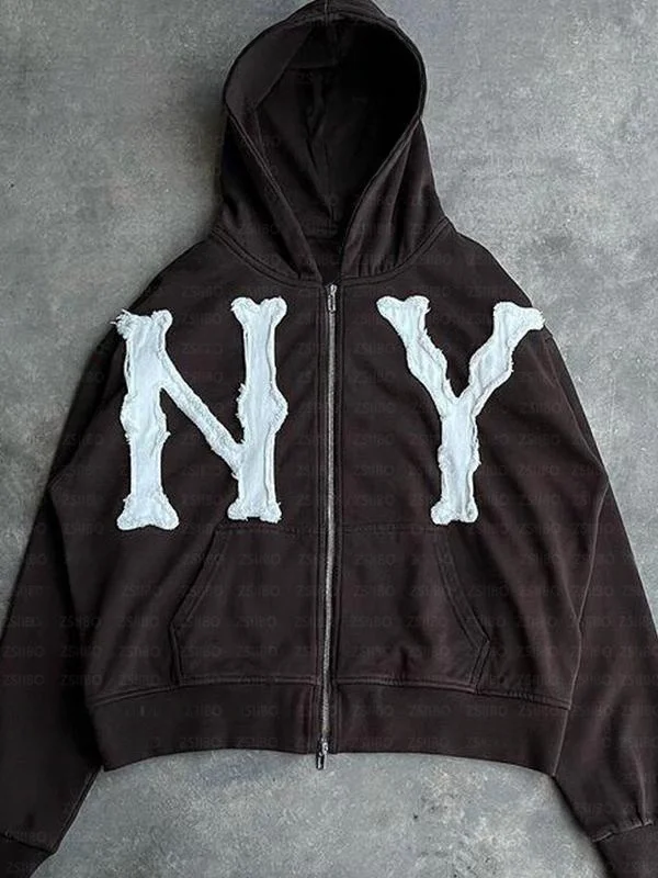 

European American Ndy Brand Faion Jaet Letter Embroidery Youth Jeans Jaet Autumn Regular Fit Five-Quarter Length