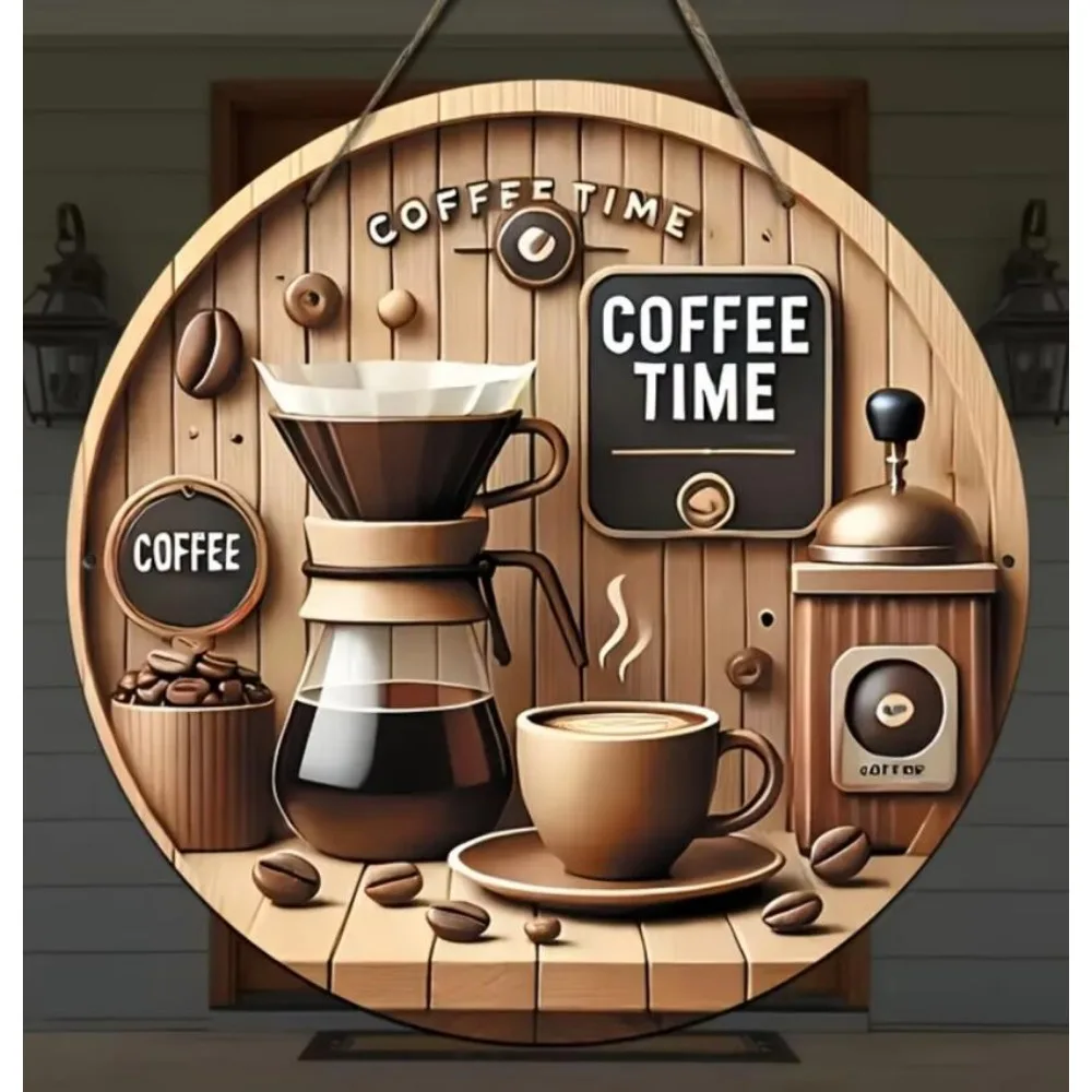 ''Vintage Dwarf Toilet Plaque 8 Inch - Hand-Painted Wooden Round Sign for Bathroom/Restroom, Quirky Farmhouse Decor