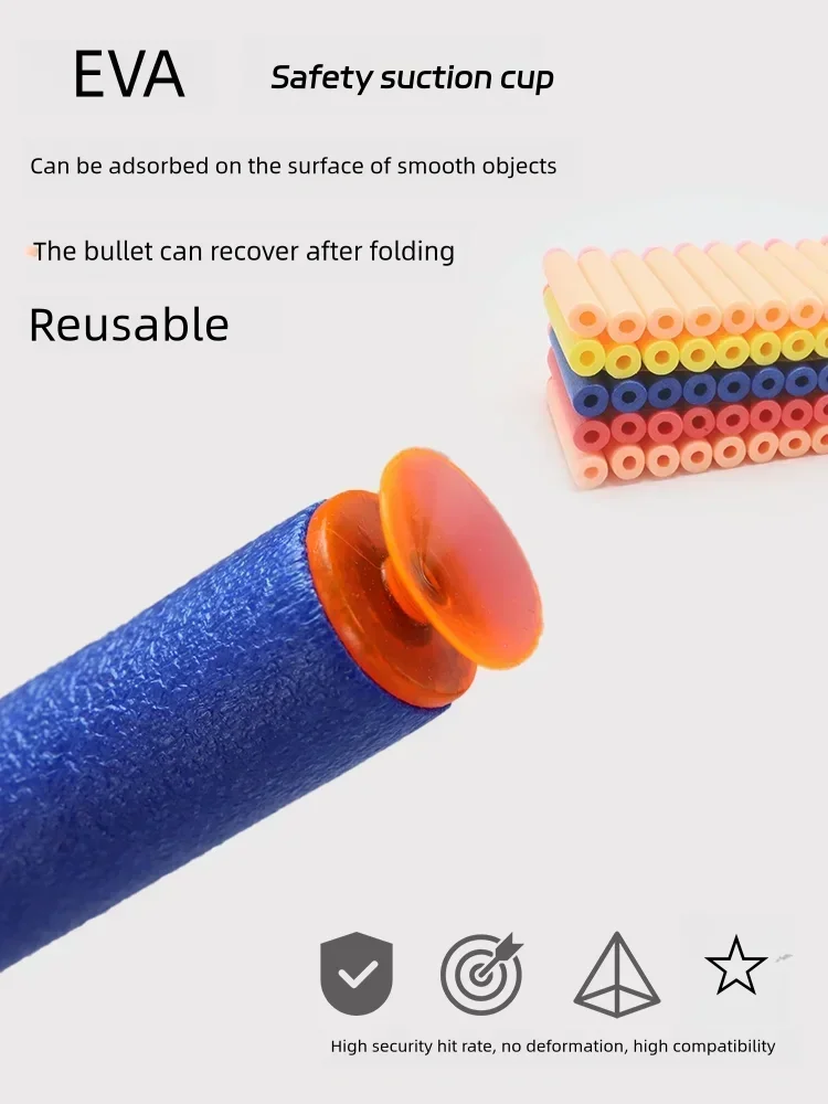 6 أكثر من 6 سنوات 7.2 سنتيمتر Blue100pcs للرصاص الناعمة السهام رئيس مستدير الملء الإسفنج السهام الاطفال ألعاب أطفال بندقية الرصاص ل N #4