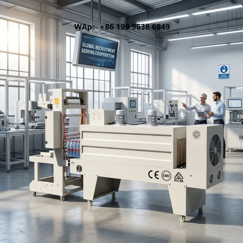 Cuff-type Semi-Automatic Bagging Machine Mineral Water Foam Box Express Cardboard Box PE Film Sealer Heat Sealing Machine