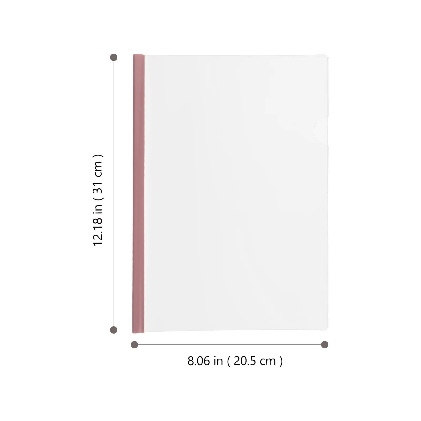 

10Pcs Transparent Report Covers Sliding Bar File Folder Document Holder Clamp Office Paper Organizer Report Covers