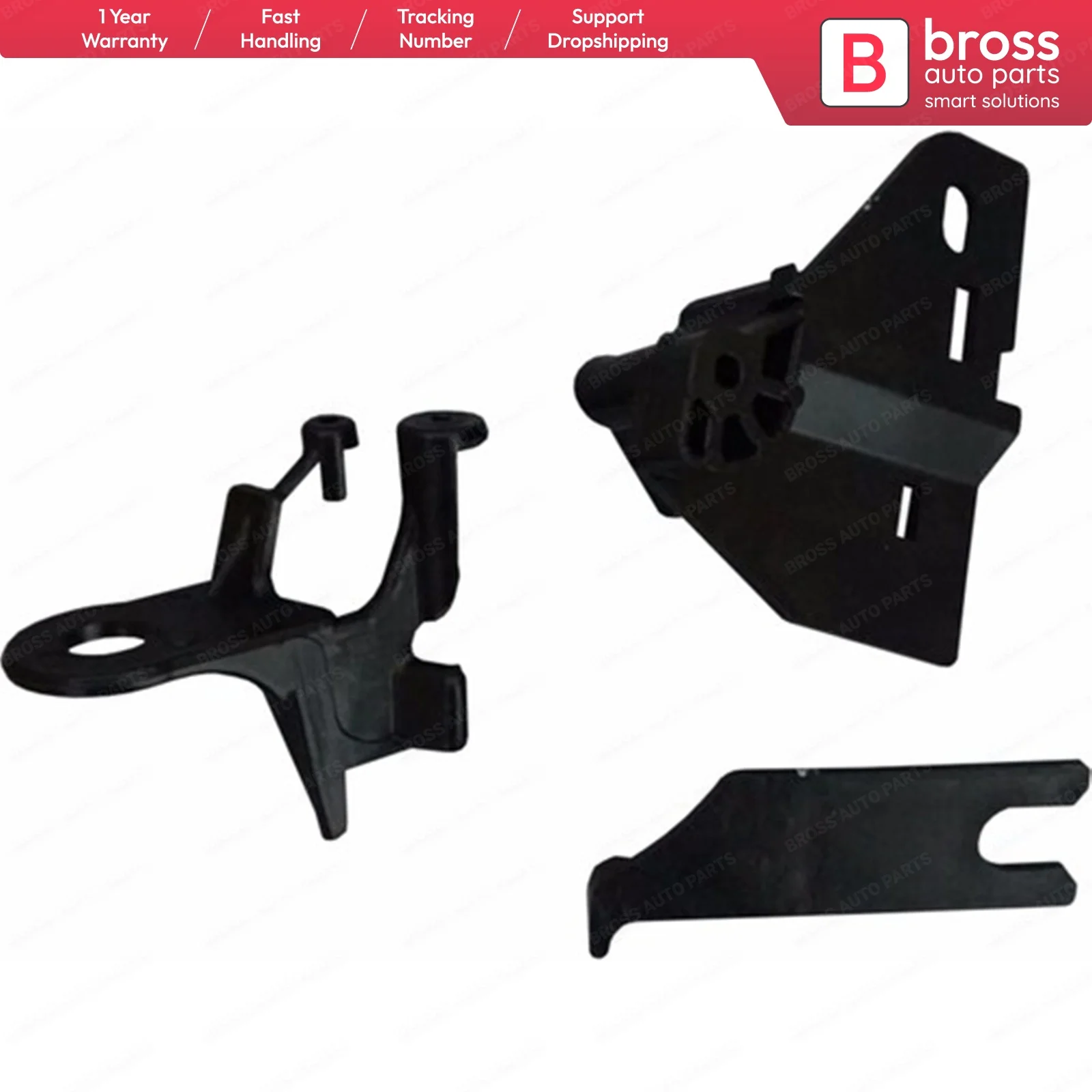 Bross BHL516FBA Headlight Headlamp Housing Repair Kit Left Side for Renault Clio MK4 2012-On Fast Shipment Ship From france