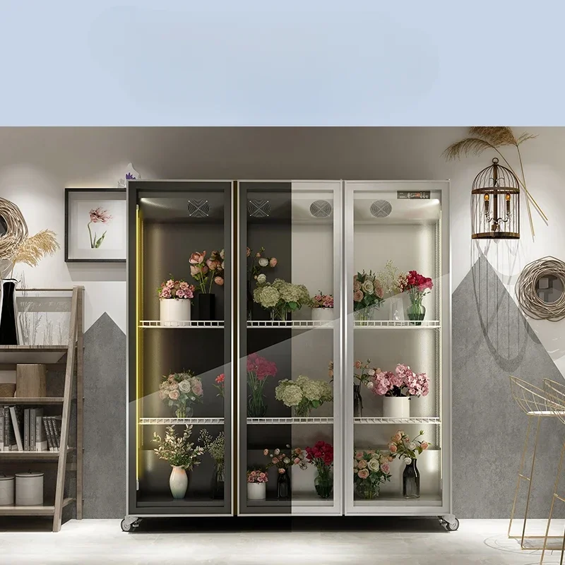 AAFlowers Frozen To Keep Fresh Display For Florists Air Cooling Frostless Refrigeration Dedicated Fresh Cabinet