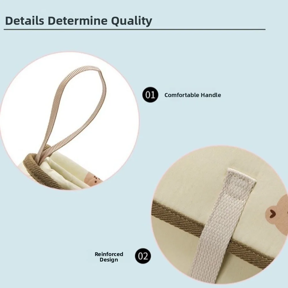 

Складной коврик для пеленания, водонепроницаемый съемный детский коврик для пеленания, коврик для мочи, удобный коврик для пеленания постельного белья с медведем