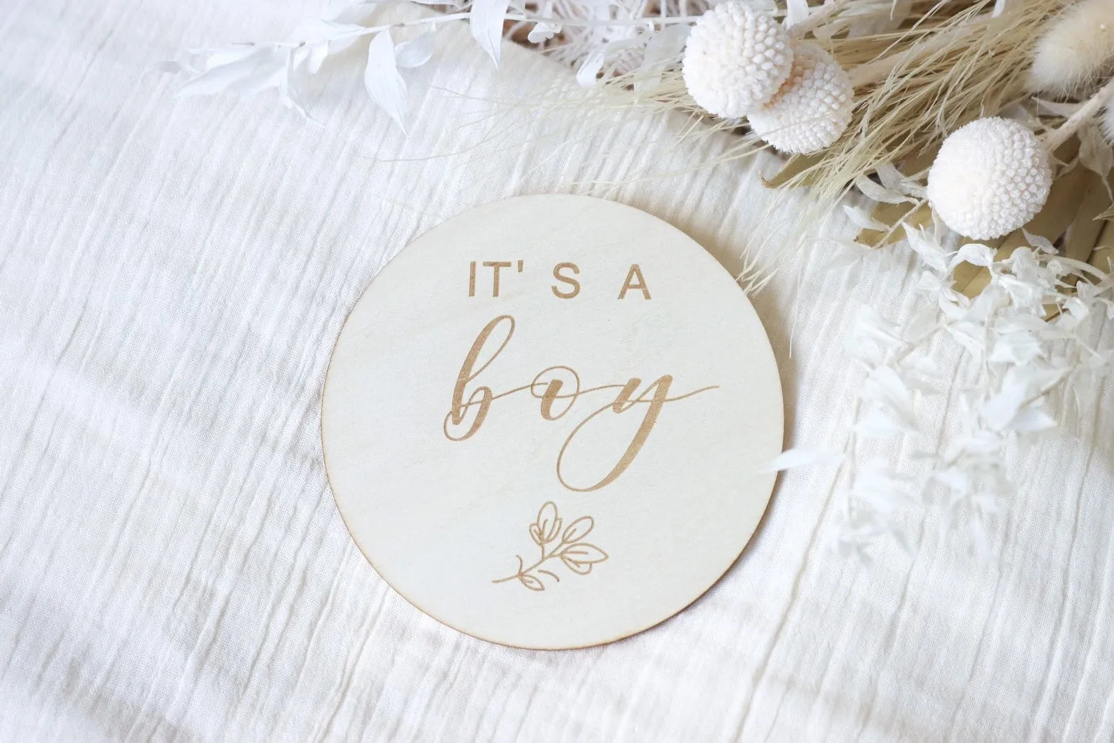 Announcement plaque | Wooden sign | It\'s a Girl | It’s a Boy | Gender Reveal Plaque Newborn Photo Prop Baby Shower Announcement