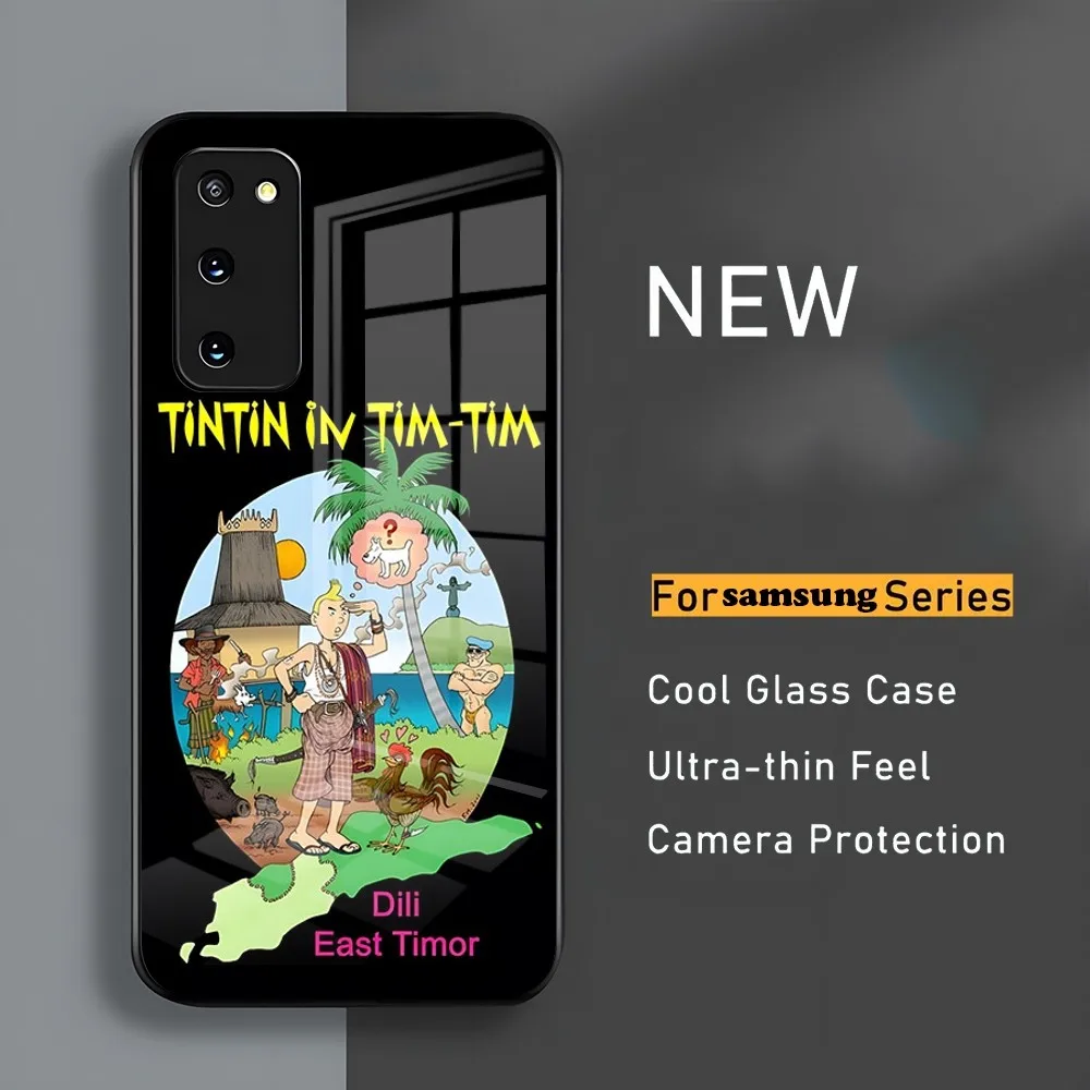 The Adventures of T-TintinS Phone Case  for Samsung s 24 ultra plus 23 22 21 20 a 34 54 53 note20 m 54 female glass cover