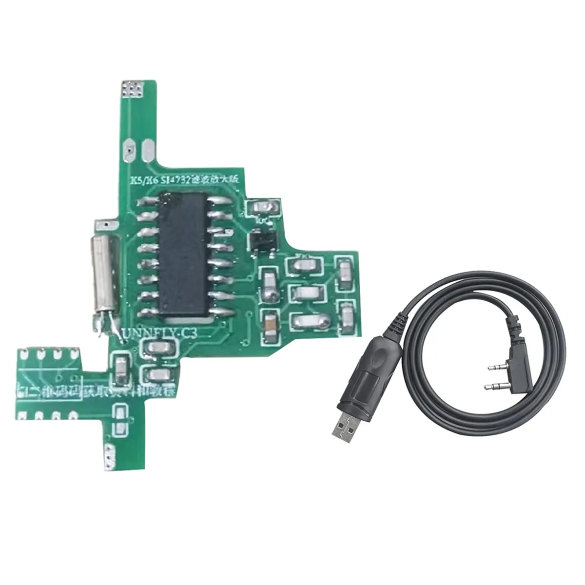 

For Quansheng UVK5/UVK6 SI4732 Intercom Modification Module Filter Amplified Version+USB Programming Cable