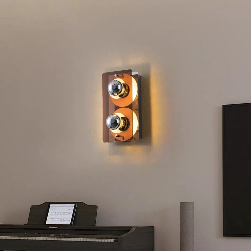 Iron Creativity Wall Lamp Full Spectrum Tricolor Wall Light Corridor Study Restaurant Lighting Lamps
