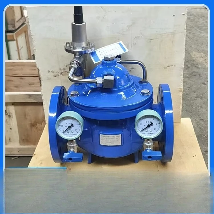 DN80 Stainless Steel Components for Water Pipeline Pressure Regulator 200X-16Q Pilot Operated Control Pressure Reducing Valve
