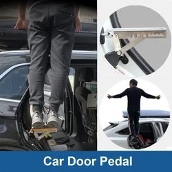 Universal Foldable Auxiliary Pedal Roof Pedal Foldable Car Vehicle Folding Stepping Ladder Foot Pegs Easy Access Car Accessories