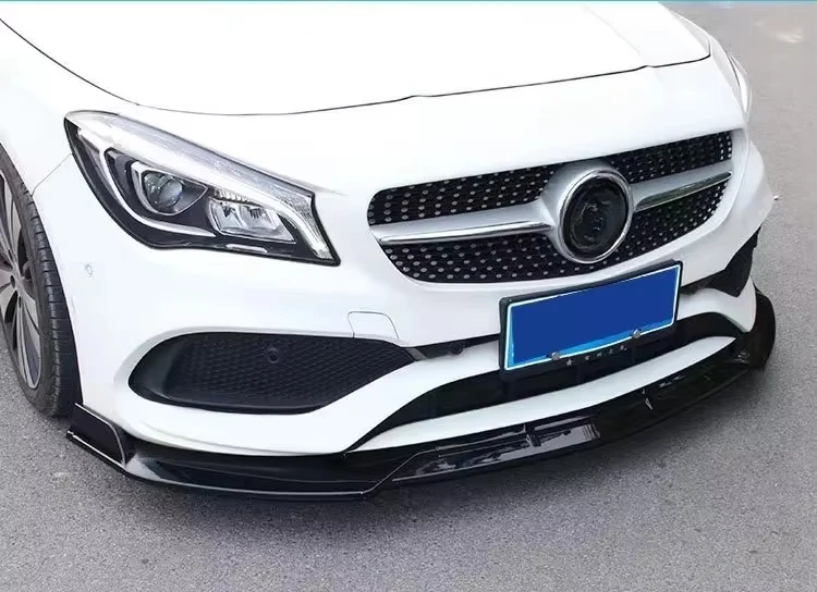 Front Bumper Lip Spoiler Body Kit Diffuser Front Shovel Skirt Board for Mercedes Benz CLA C117 2016 2017 2018 2019 Accessories