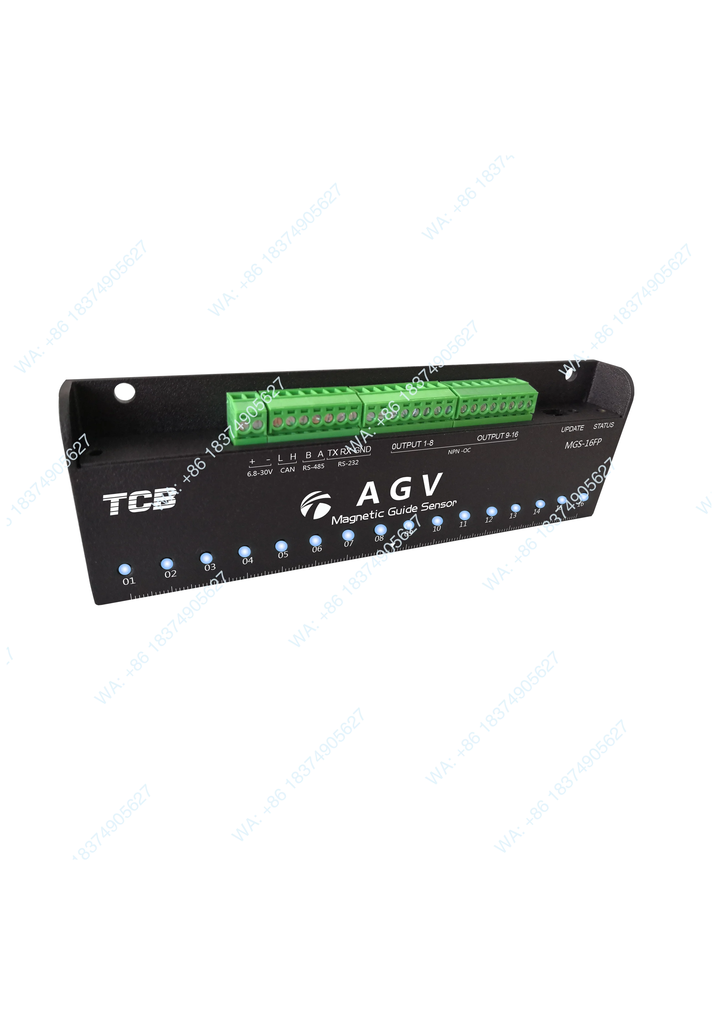 AGV 16-bit magnetic navigation sensor MGS-16FP RS232/RS485/CAN