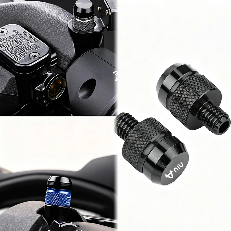 Motorcycle M10 aluminum mirror hole plug screw bolt For Niu Kqi3 M Pro M1s Mqi Nqi Gt Gts Pro N1s Uqi N1 U1 U+a U+b