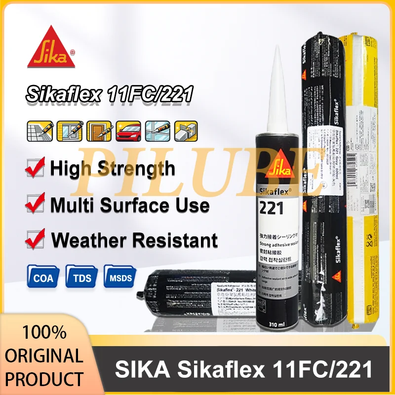 SIKA Sikaflex 11FC 221 Polyurethane Construction Material Set for Building Face Window Door Automotive Glass Structural Bonding