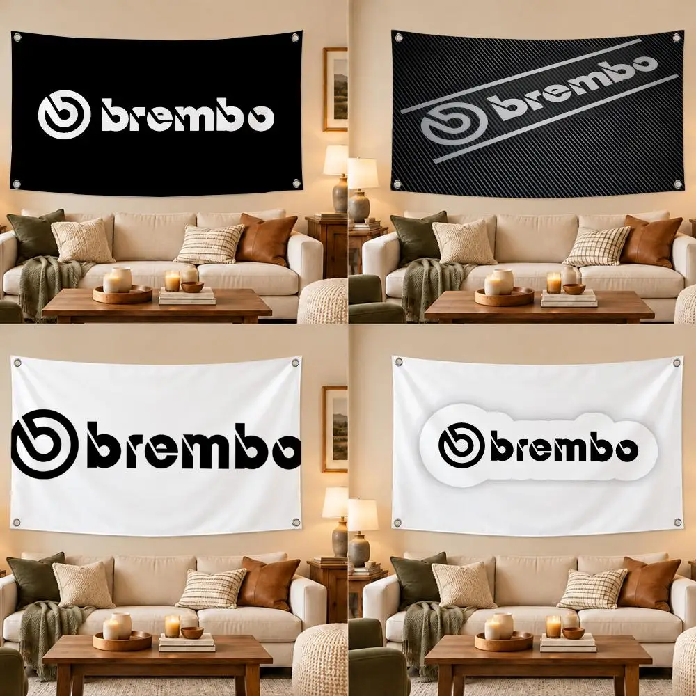 Brand Brembo Flags Modern Fabric Banner Pennants Bedroom Garden Party Birthday Wall Ornament Decor