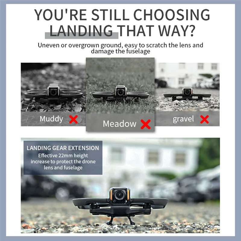 STARTRC Drone Stand For DJI Avata2 All-In-One Foldable Height-Boosting Fall-Resistant Cushioning Training Kickstand