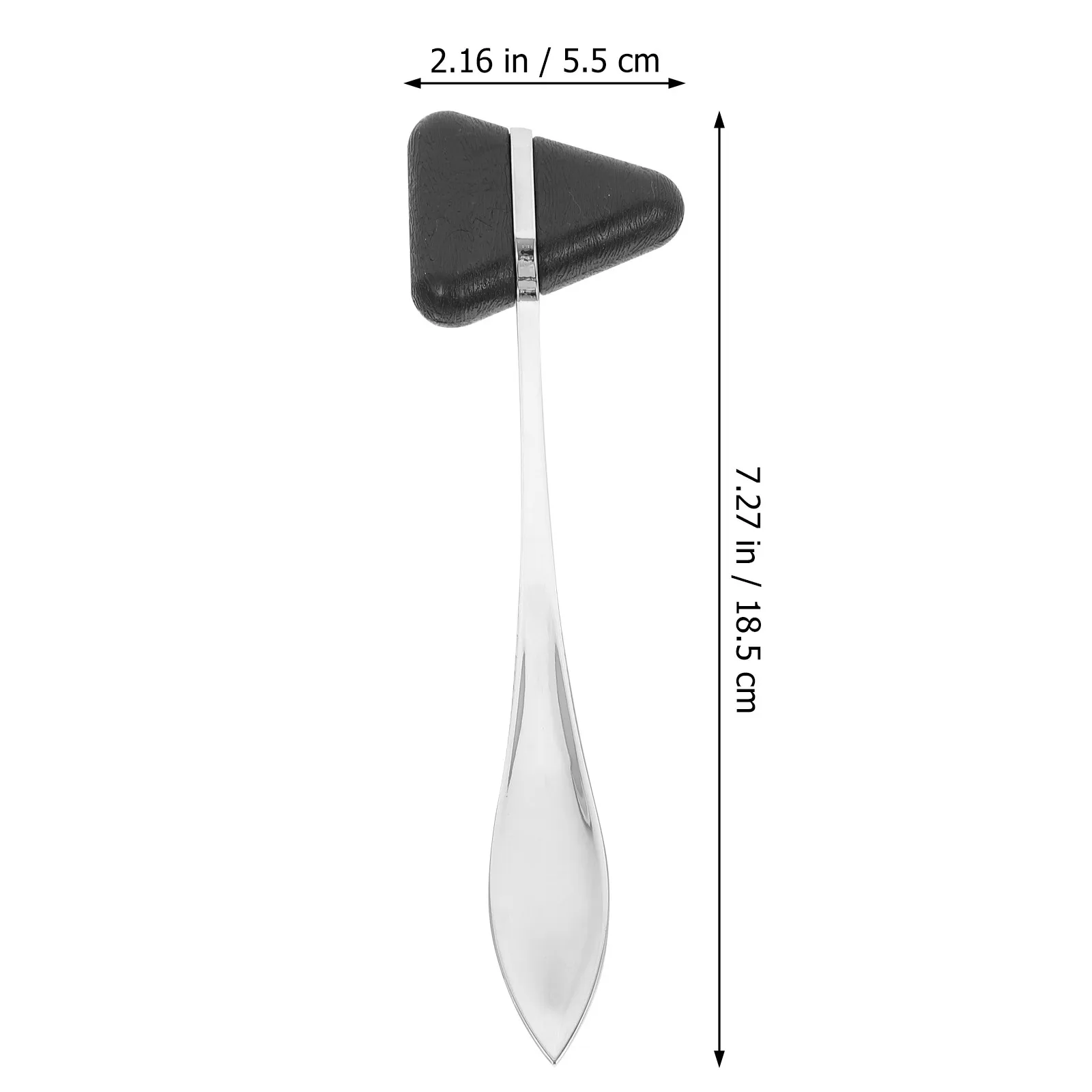 2Pcs Neurological Reflex Hammer Zinc Alloy Triangle Shaped Plexor Portable Diagnostic Testing Hammer for Nursing