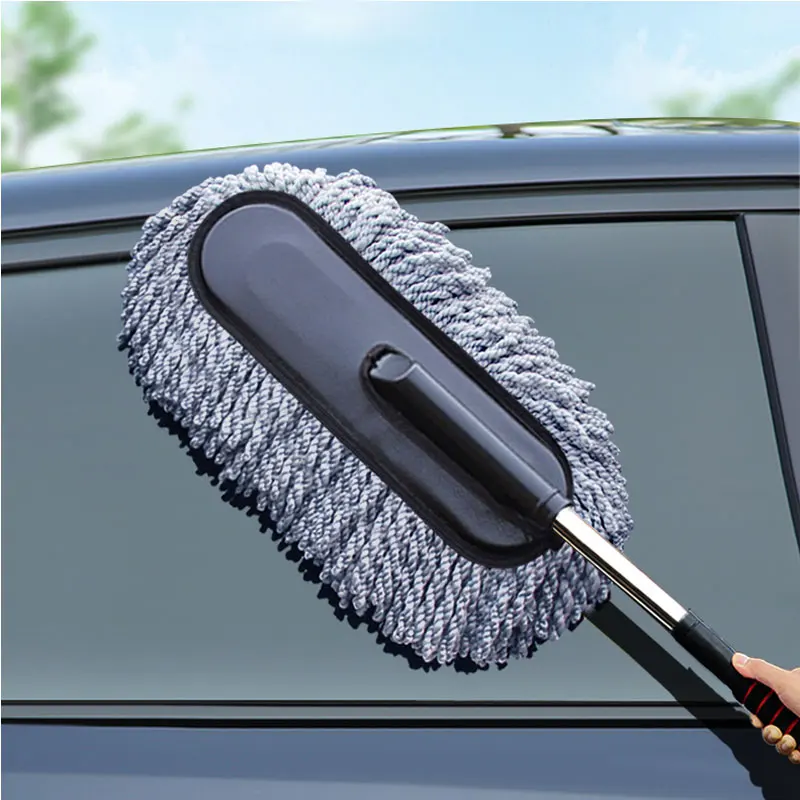 

Car Retractable Wax Tow Microfiber Dust Cleaning Brush Upgrade Car Room Dual Purpose Dust Cleaning Broom Car Cleaning Supplies