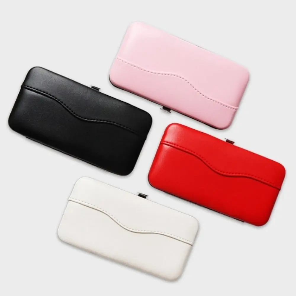 Custodia per pinzette per ciglia a 7 slot Stile semplice 4 colori Custodia per strumenti per trucco per ciglia Custodia per pinzette vuota in pelle PU Cucchiaio per orecchie