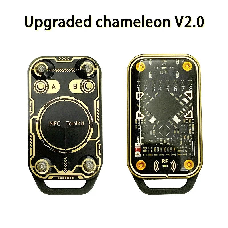 DIGIT-Chameleon Ultra V2.0 RFID Smart Chip Reader Emulator+2Xuid Keychain/CUID Card 125Khz 13.56Mhz Card Decode NFC Duplicator