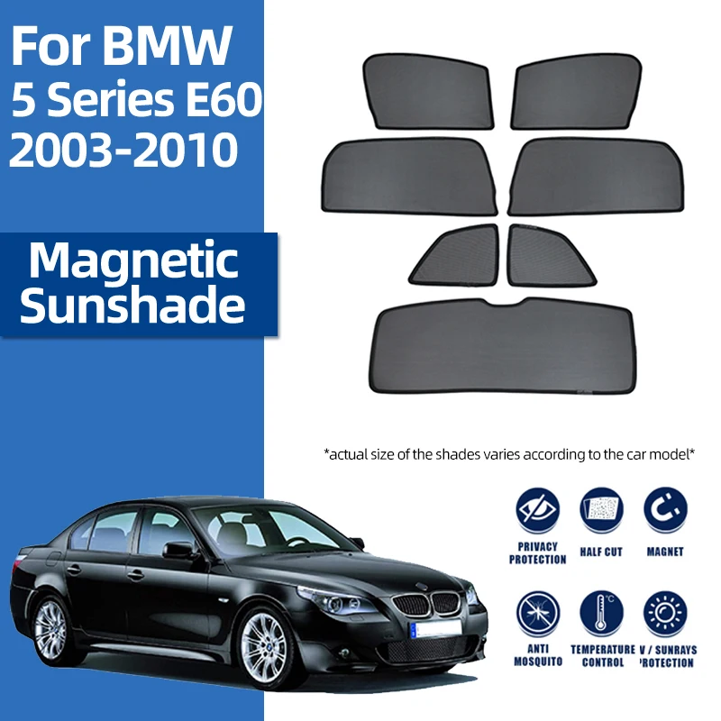 

For BMW 5 Series E60 2003-2010 E 60 520i 525i Car Sunshade Shield Front Windshield Curtain Rear Side Baby Window Sun Shade Visor