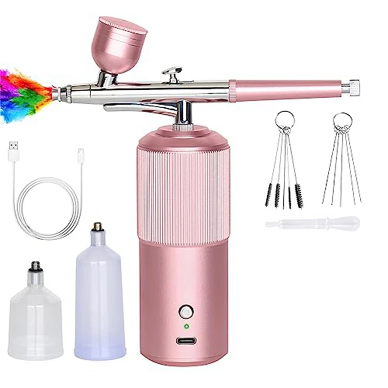 Airbrush-Kit-wiederauf ladbarer Hand-Airbrush-Kompressor, profession elle schnur lose Auto-Airbrush-Pistole, für Nail Art, Make-up