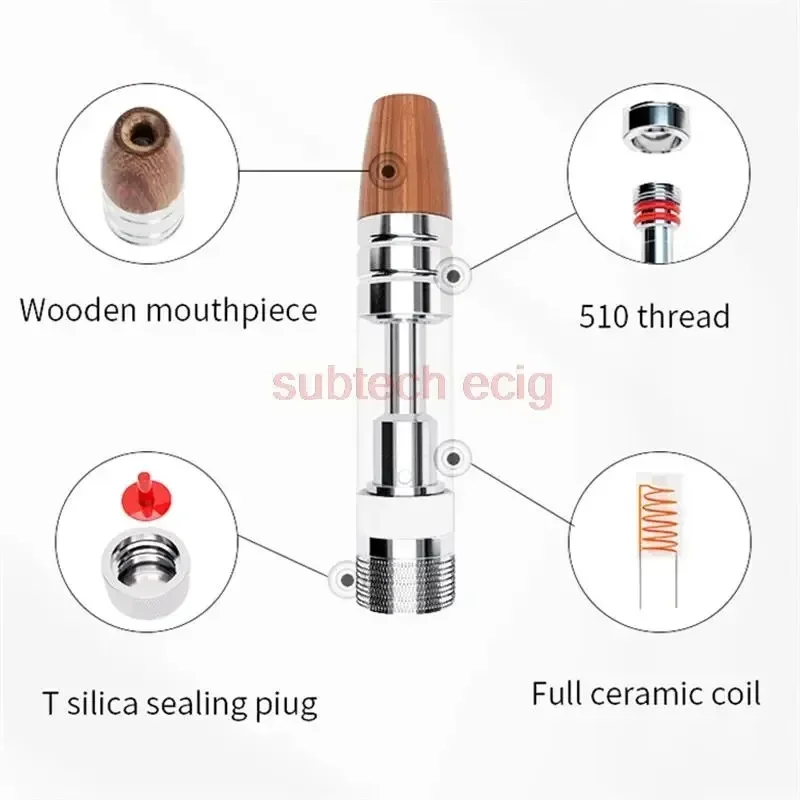 5 Vape Cartridegs 0.8 /1 510 vape accessory for vape kits - gallery image 3