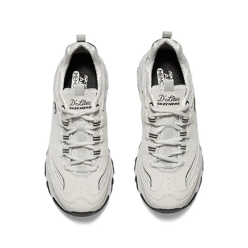 

Женская обувь Skechers D'Lites Series Panda Shoes Dad Shoes, спортивная повседневная обувь 896193-Ltgy