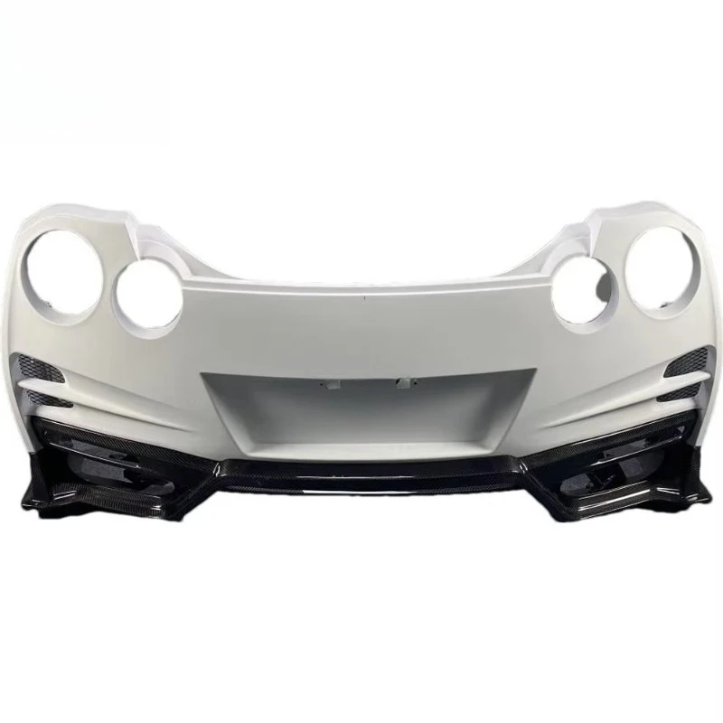 

GTRR35 Bumper Rear Diffuser Body Kit Assembly Carbon Fiber TS Style Rear Rod Rear Bumper Auto Parts